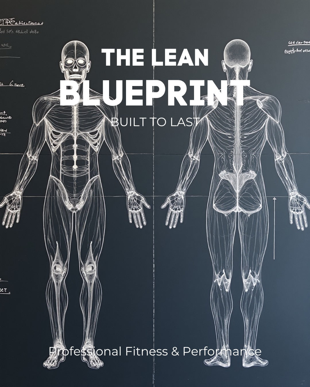 The Lean Blueprint ebook cover — 12-week fat loss guide by Built to Last